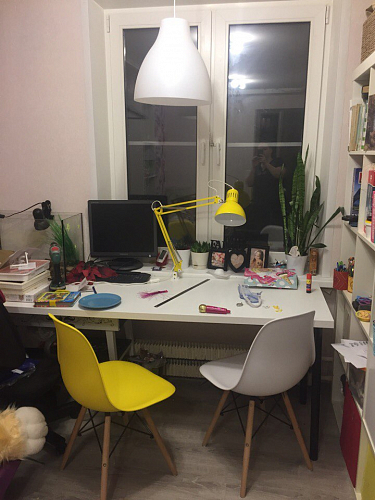 Стул Cindy Eames mod. 001 khaki / natural фото покупателя 522